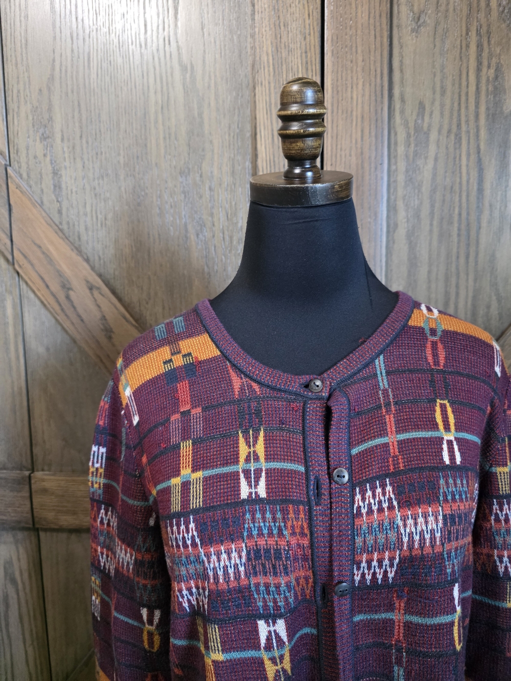 Peruvian Connection Patterned Knit Cardigan - Picture 2 of 6